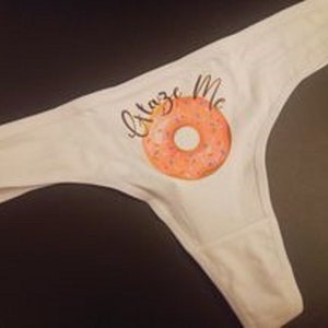  Yummy Donut Women's Underwear Soft T-Back Panties