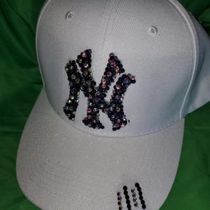 Ny Yankees Sequin Hat - Etsy display picture 1