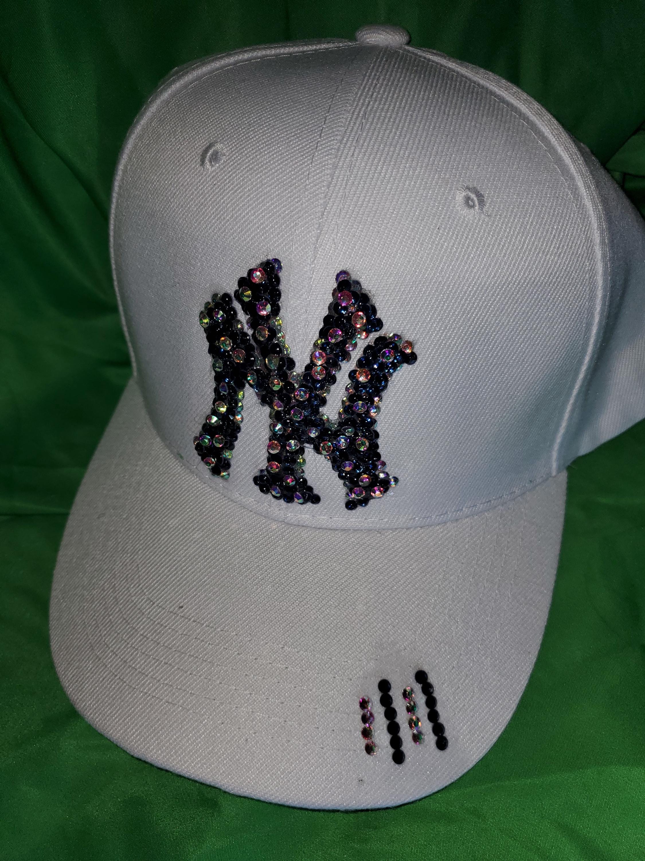 NEW NY Bling-Bling ?cap?& matching?reflective glasses NIB New York Yankees Crystal Cap - Elite Luxury Gold Plating main image 4