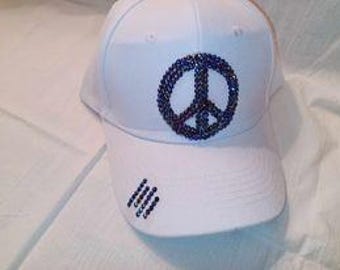 Gorgeous Vintage Hat with Peace Bling Sign on Top mine | Accessories | Gorgeous Vintage Hat With Peace Bling  main image 3