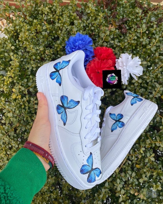 blue butterfly air force 1