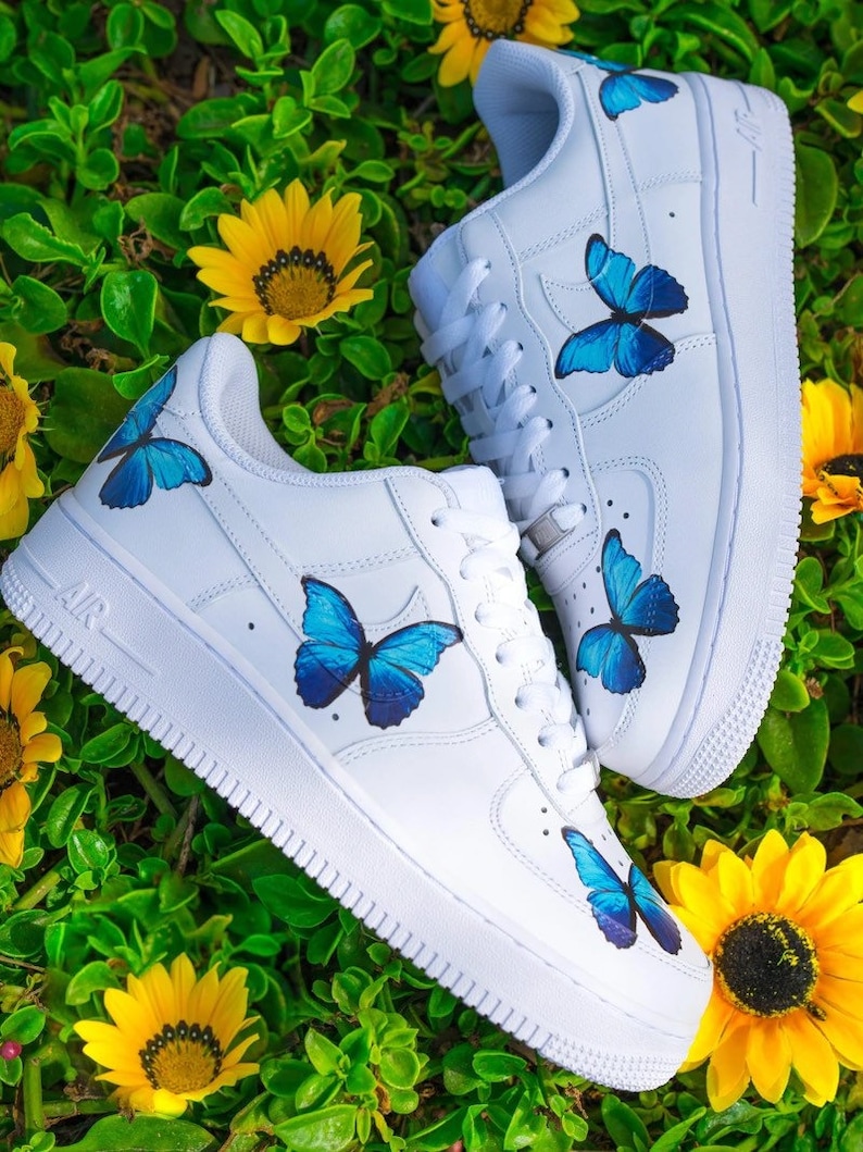 customized butterfly air force 1