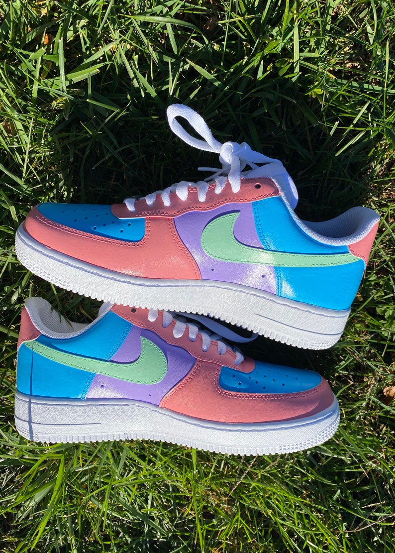 Powerpuff Girls Inspired Nike Air Force 1 Custom Pastel | Etsy