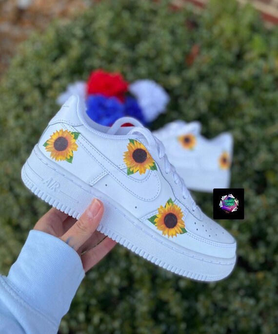 custom sunflower nikes