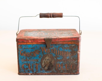 george washington tobacco tin Bargain John's Antiques | Antique Advertising Lunch Pail This is a vintage George