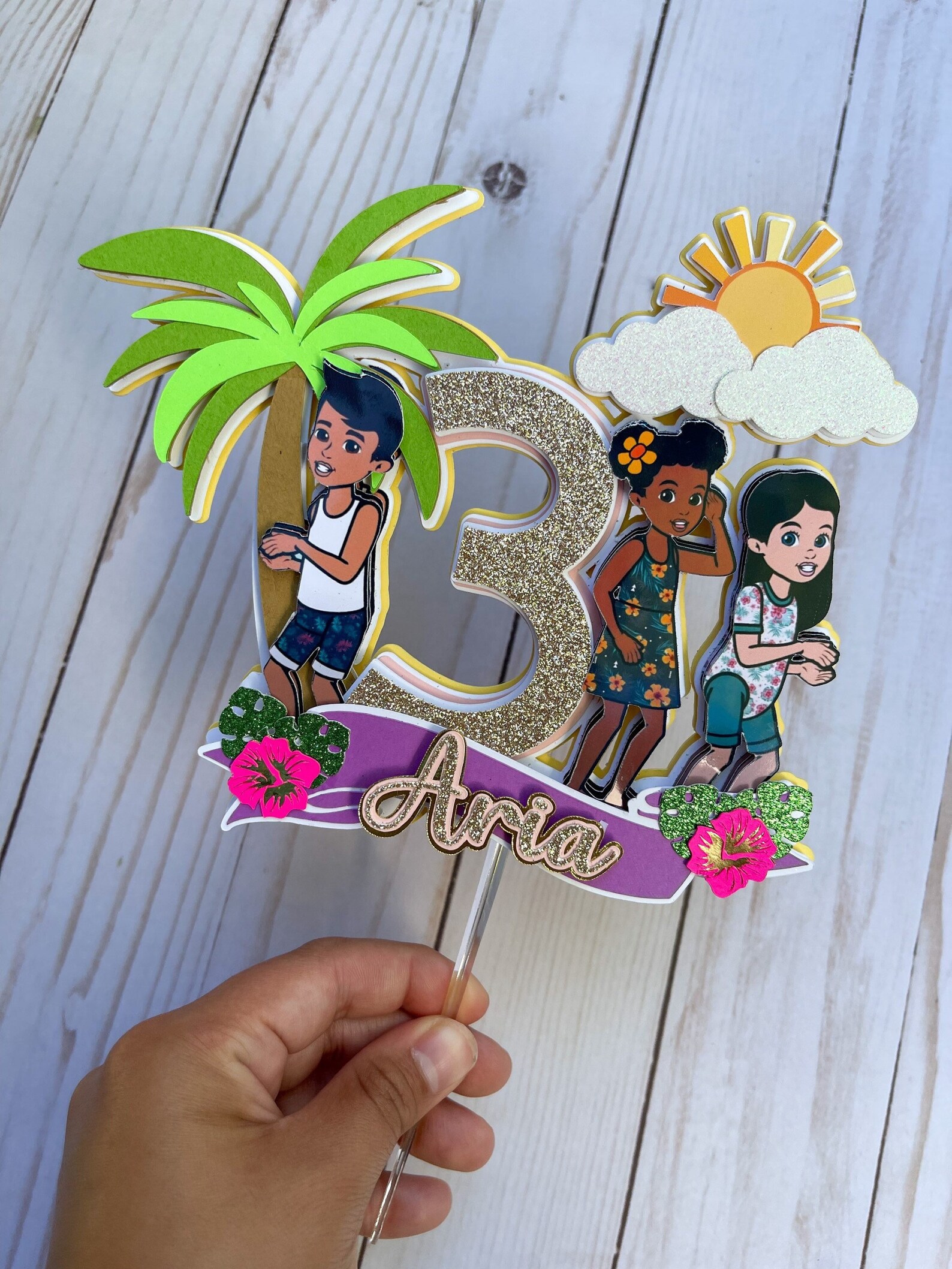 Gracies Corner Birthday Cake Toppergracies Corner Cake Etsy