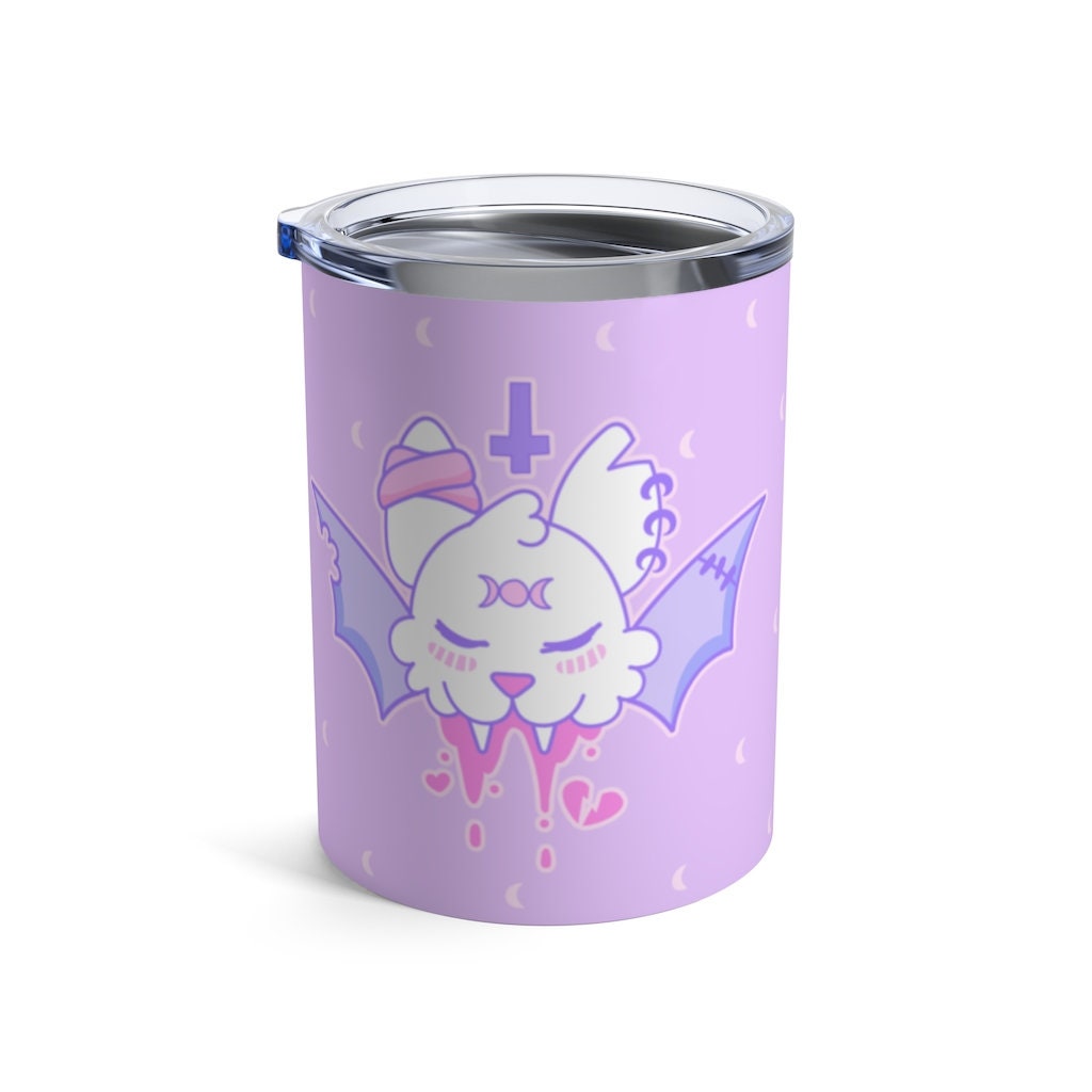 Pastel Goth Kawaii Bat Tumbler 10oz. Menhera Pastel ...