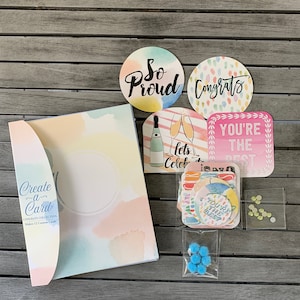 Kit de creación de tarjetas de felicitación - Crear tarjetas de felicitación personalizadas- Diseño Hacer sus propias tarjetas - Colección de felicitaciones