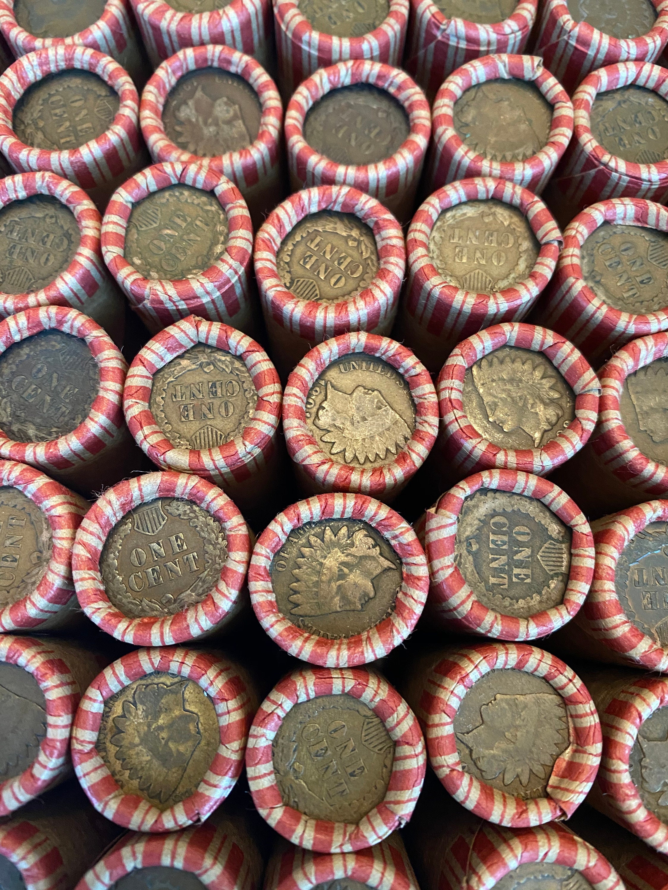 Old Wheat Penny Rolls With Double End Indian Head / Wheat Etsy