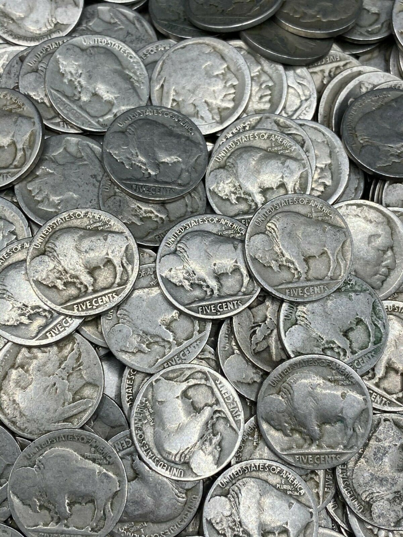 20 Dateless Buffalo Nickels No Date Mint Marks Only Nic-a-date - Etsy