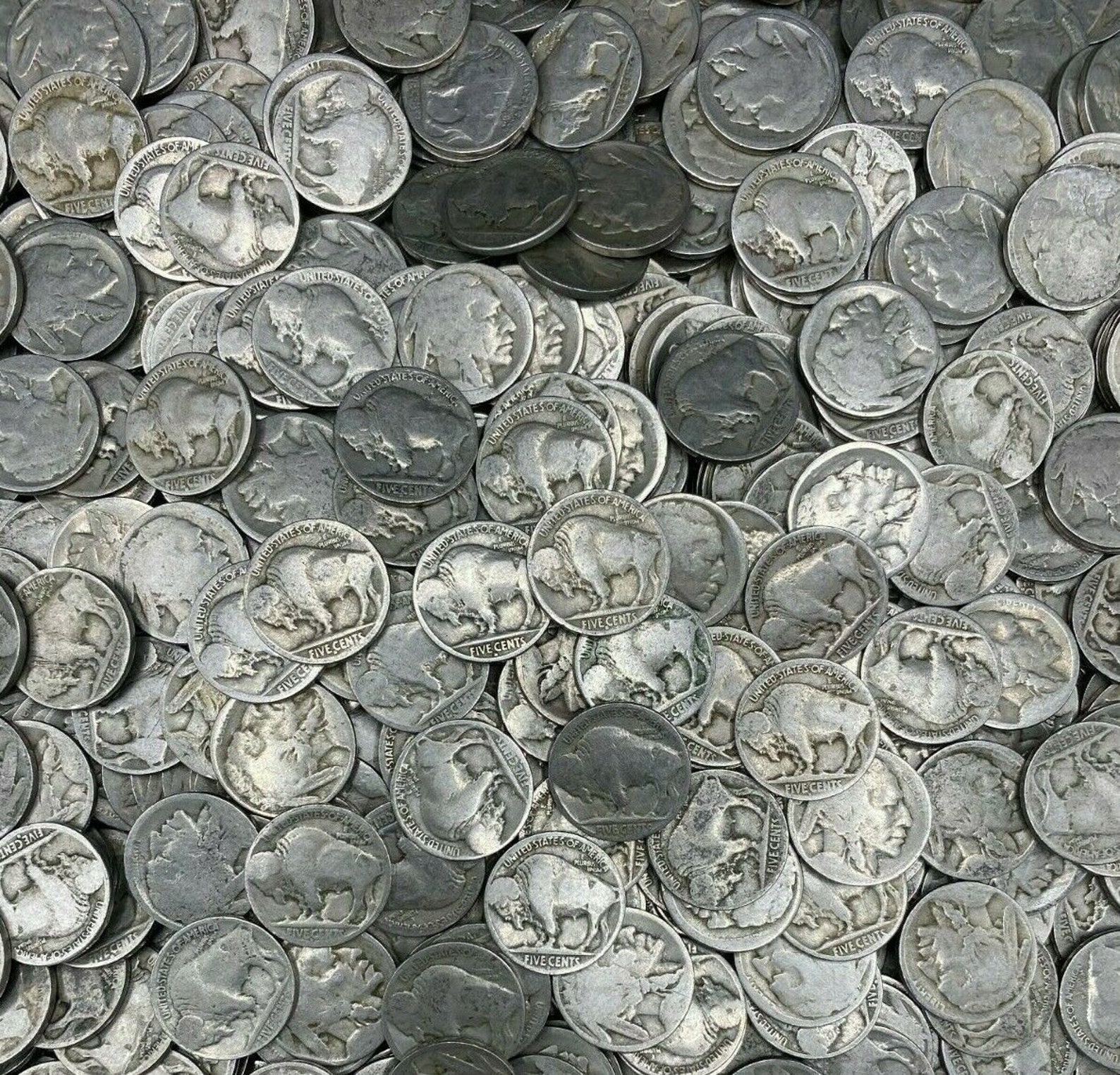 20 Dateless Buffalo Nickels No Date Mint Marks Only Nic-a-date - Etsy