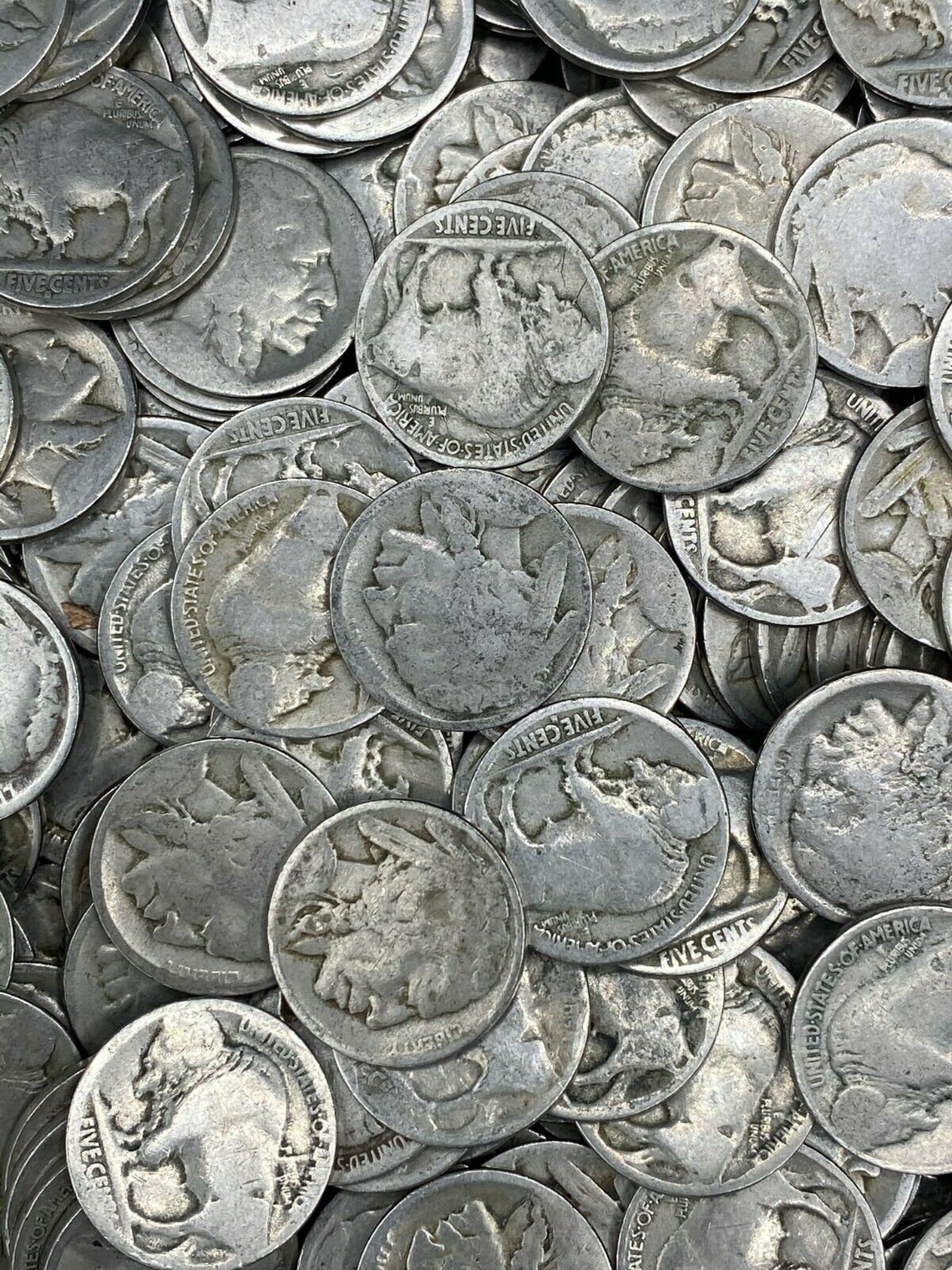 20 Dateless Buffalo Nickels No Date Mint Marks Only Nic-a-date - Etsy