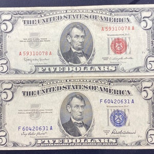 2013 Trinary 5 Dollar Bill 