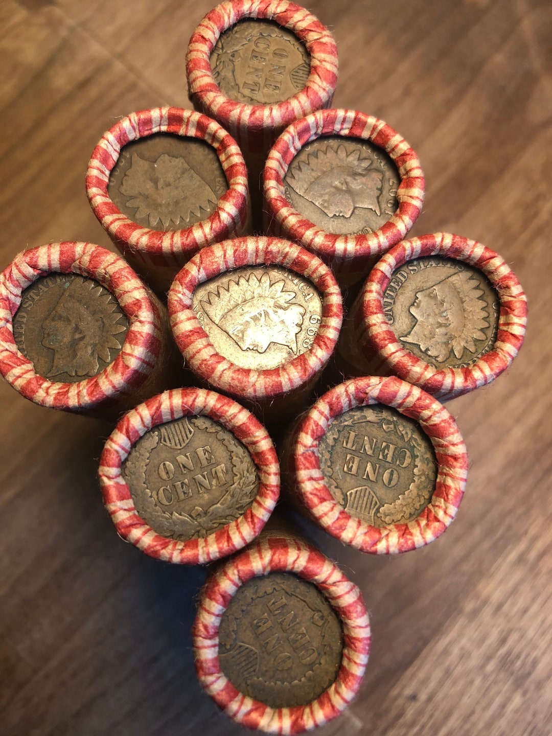 Old Wheat Penny Rolls With Double End Indian Head / Wheat Rolls