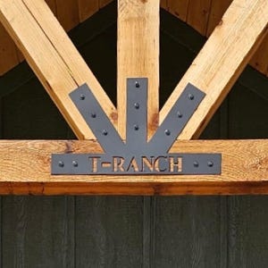 Truss Brackets with Lettering