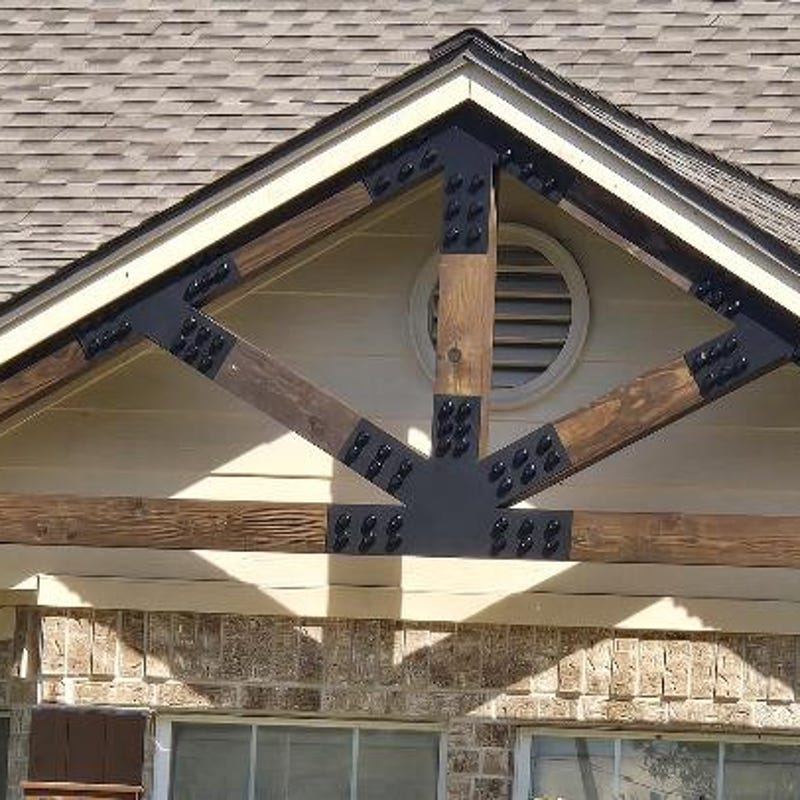 Rectangular Truss Brackets Truss Brackets - Etsy