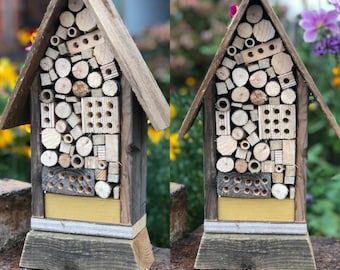 Mason Bee Hotel | Bee Box | Solitary Bee House | Insect House | Garden Decoration