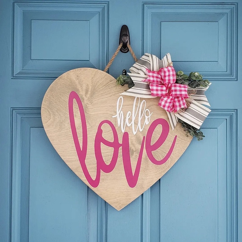 Valentine's Day Door Hanger Etsy
