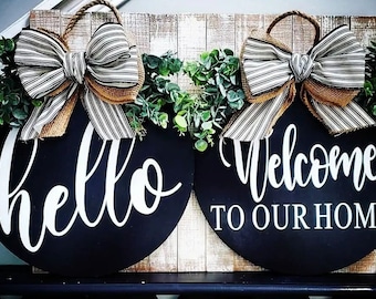 Double door hanger set