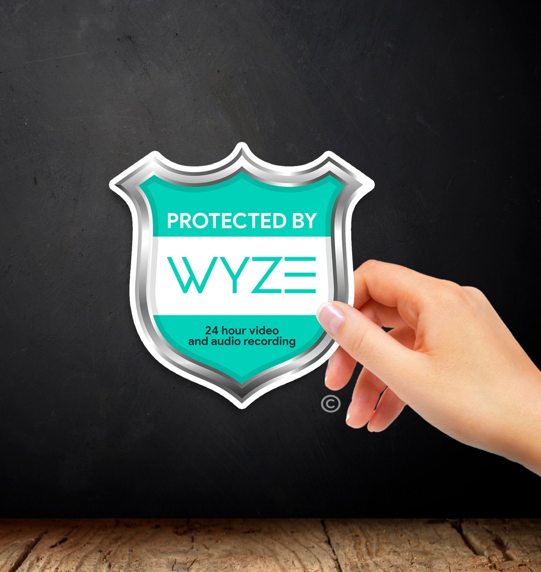 Wyze Security Sticker 2 Pack Security Sign Decal Security Etsy