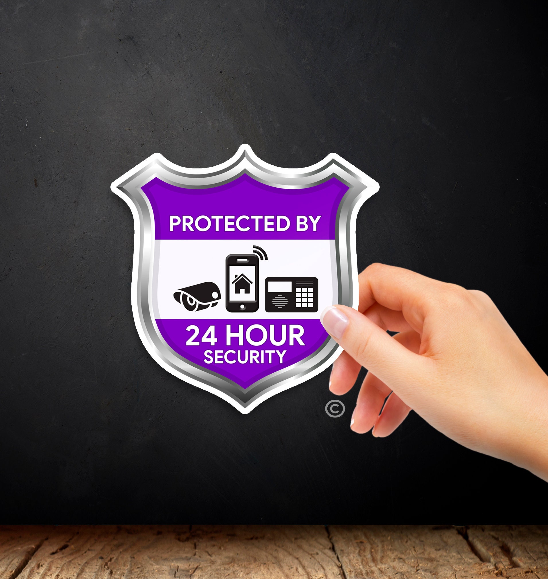 Security System Sticker 2 Pack Security Sign Decal Etsy Ireland