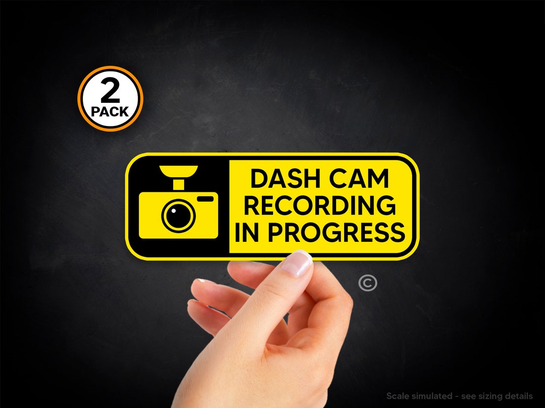 Dash Camera Recording Ride Share Sticker 2pack Uber Dash Etsy