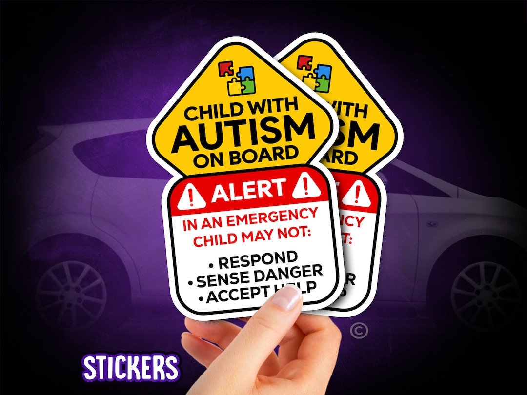 Autism Sticker 2pack Decal Bumper Sticker Autistic Etsy