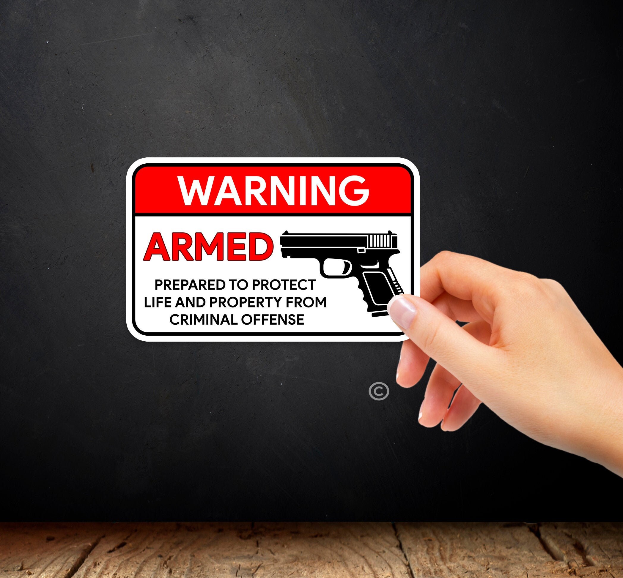 fake alarm system signs