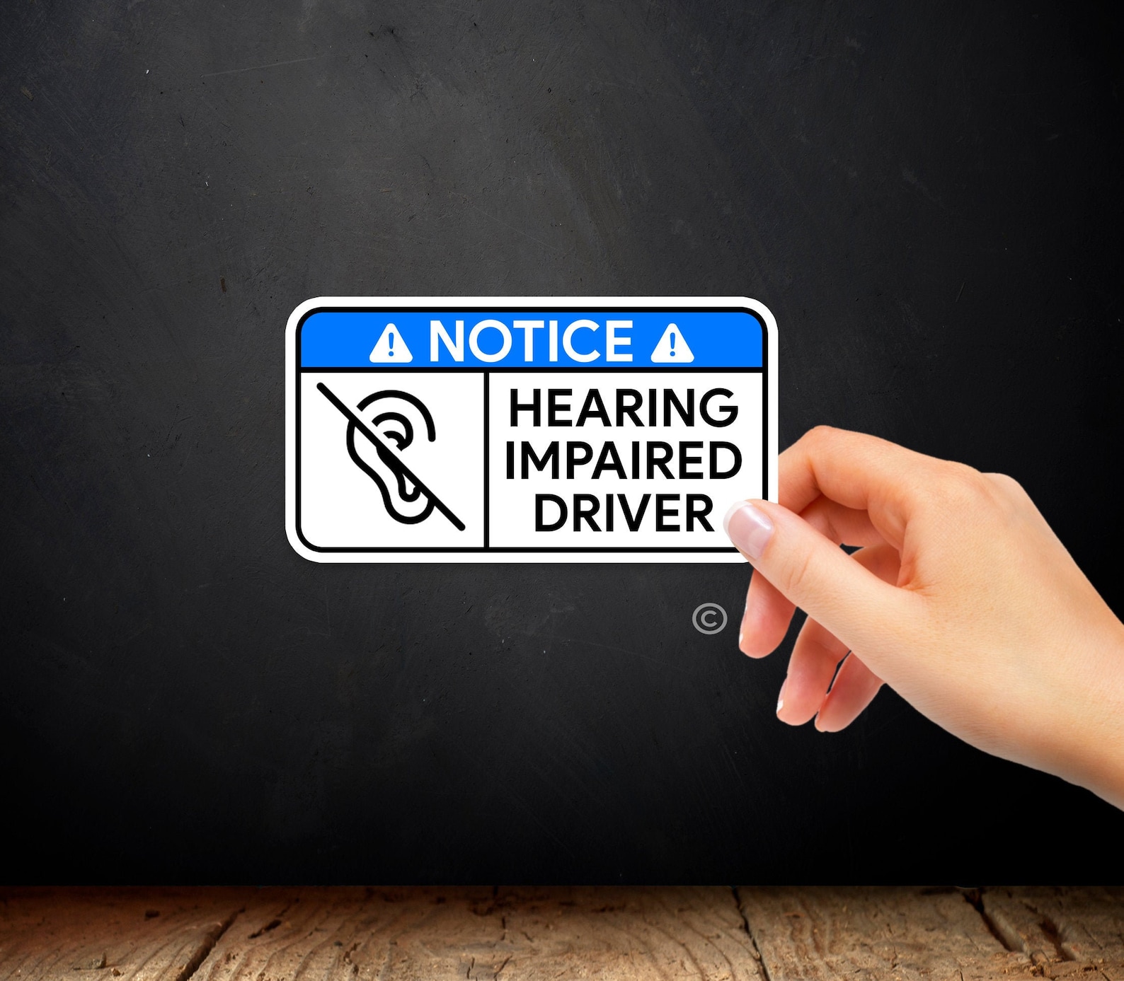 Hearing Impaired Driver Sticker Decal Bumper Sticker Etsy