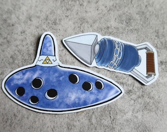 Ocarina of Time, Zelda Sticker Pack, 2 Stickers