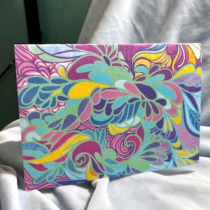 15x20 cm Abstrakte Kunst Grußkarte – Original Design mit Umschlag – Prototyp Druck