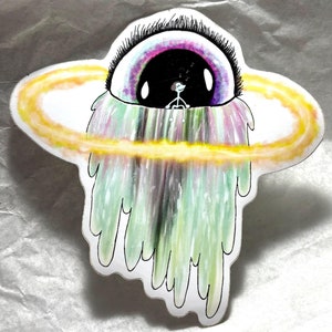 Cosmic Sticker - Surreale Kunst
