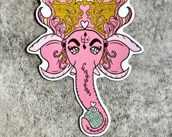Ganesha Sticker, Hindu Sticker