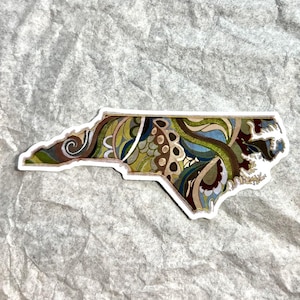 State of North Carolina Sticker, US State Sticker