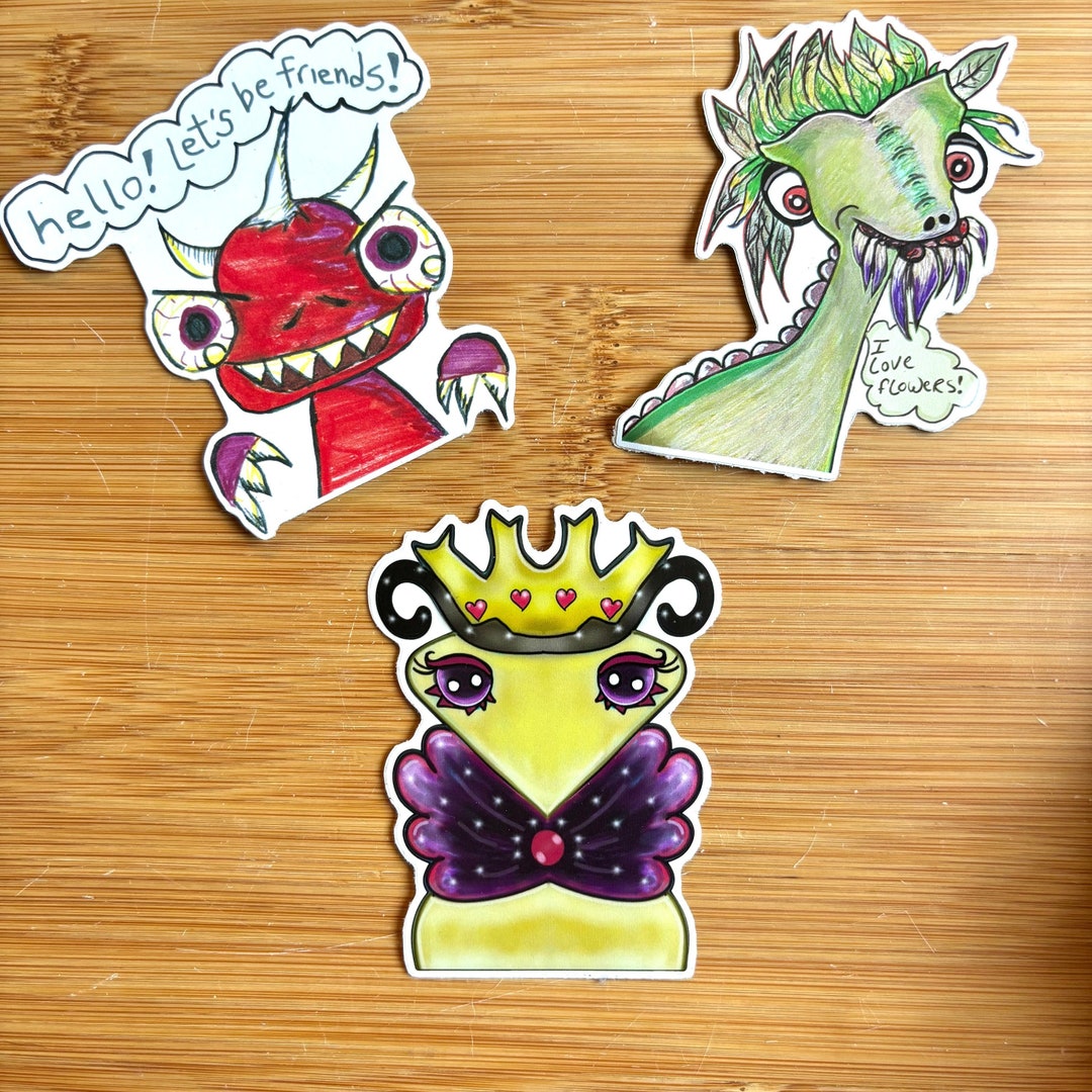 Creature Sticker Pack - Etsy