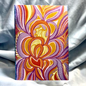 15x20 cm Abstrakte Kunst Grußkarte – Original Design mit Umschlag – Prototyp Druck