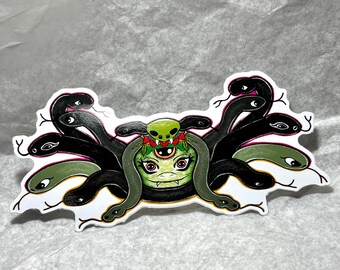 Medusa Schlangengöttin Aufkleber - Mythical Art Vinyl