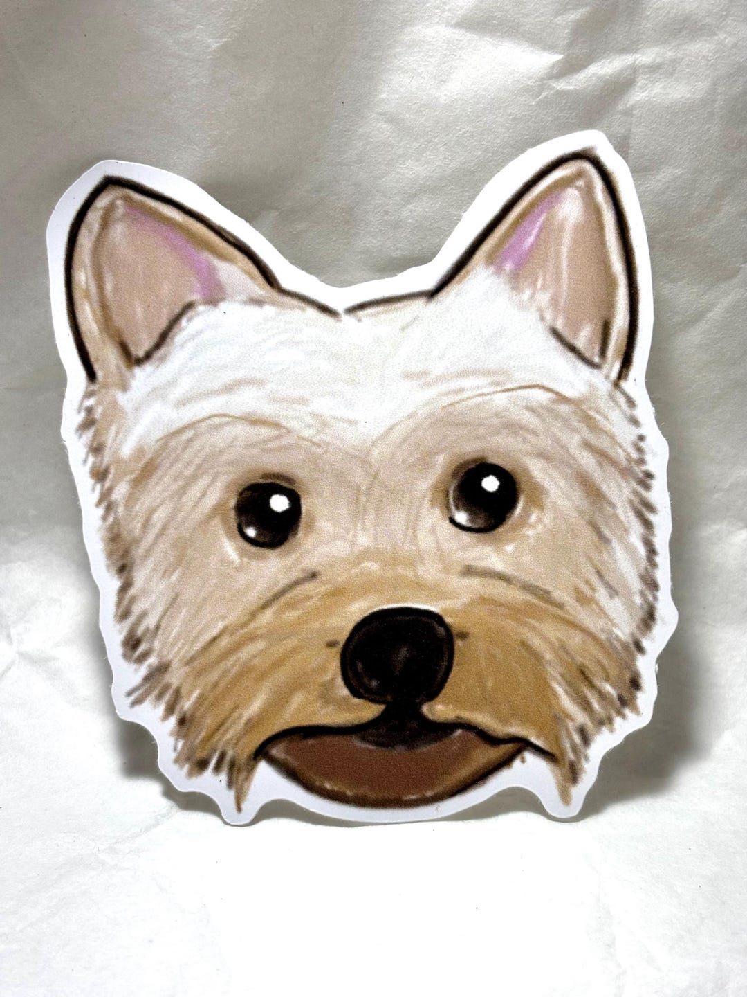 Yorkie Sticker, Cute Dog Sticker, Yorkshire Terrier Sticker - Etsy