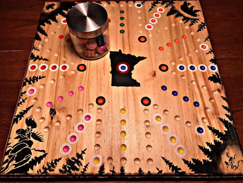 Wooden Aggravation Board Game Etsy