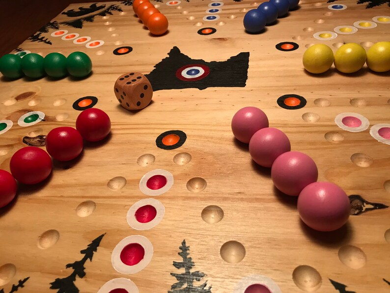 Wooden Aggravation Board Game Etsy