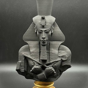 Akhenaten Egyptian Bust, African Statue, Housewarming gift