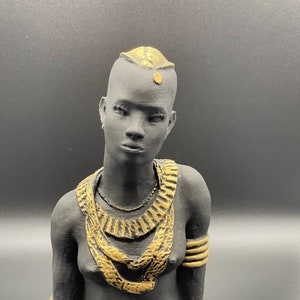 Portrait of African women sculpture