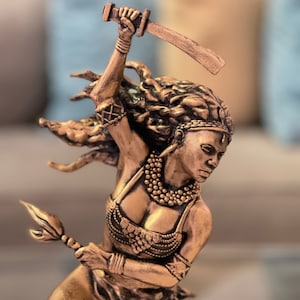 African Goddess Oy, Statue, Sculpture, African American Home Decor