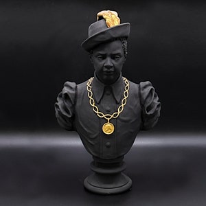 Ebonized Blackamoor Bust of a Man