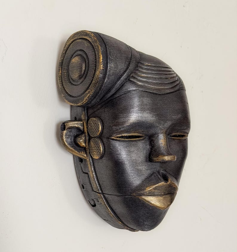 Ogoni African Mask Wall Art Statement Decor African Statue Replica 