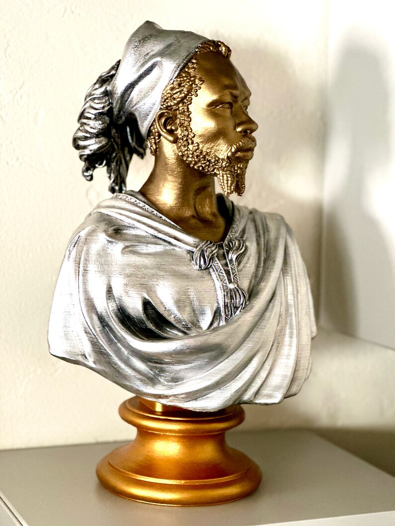 Curated visual reference: Fresh Look at Said Abdallah Black Moor Sculpture Bust Statue African Decor