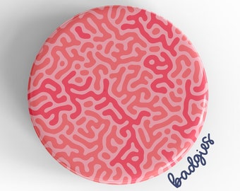 Brain Pattern badgie, retractable badge reel add on, neuro nurse gift, neurologist, neuroscience RN, neurological badge, neuro NP, neuro MA