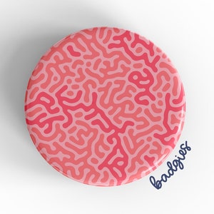Brain Pattern badgie, retractable badge reel add on, neuro nurse gift, neurologist, neuroscience RN, neurological badge, neuro NP, neuro MA
