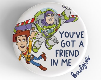 You've Got A Friend In Me badgie, interchangeable badge reel cover, pediatrics nurse gift, peds RN, oncology, hematology, teacher, OT, PT