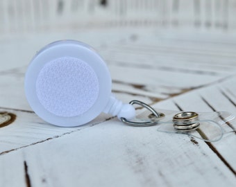 Plain badge reel, interchangeable ID reel, retractable ID holder, swivel clip, belt clip, nurse graduation gift, social worker gift